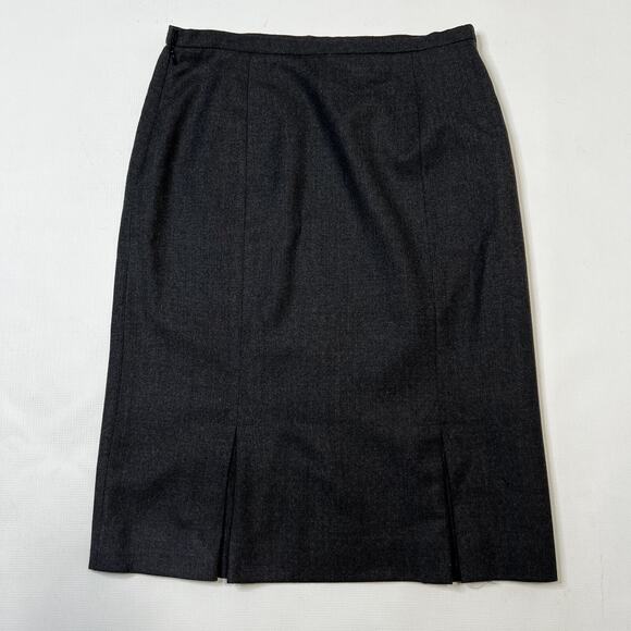 Vtg Pendleton Long Skirt Size 10 100% Virgin Wool Front Pleats Made In USA - Picture 2 of 9